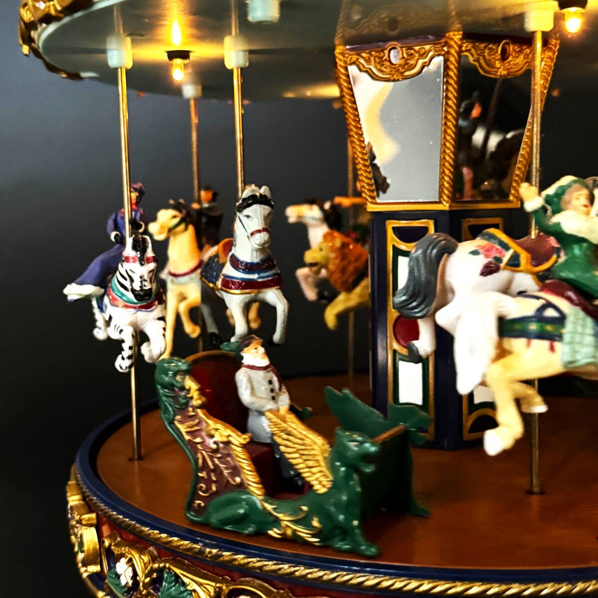 レア】ミスタークリスマス メリーゴーランド オルゴール カルーセル