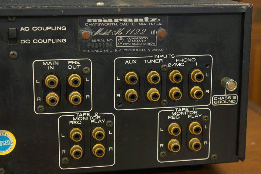 Yahoo!オークション - MARANTZ MODEL 1122 マランツ プリメインアンプ