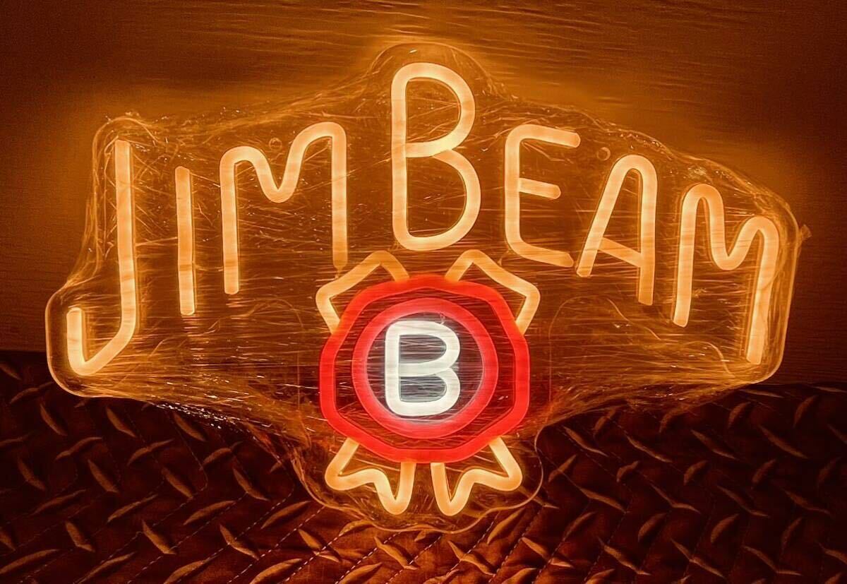 JIMBEAM LEDネオンサイン ネオン看板 3色 USB電源 アメリカン雑貨