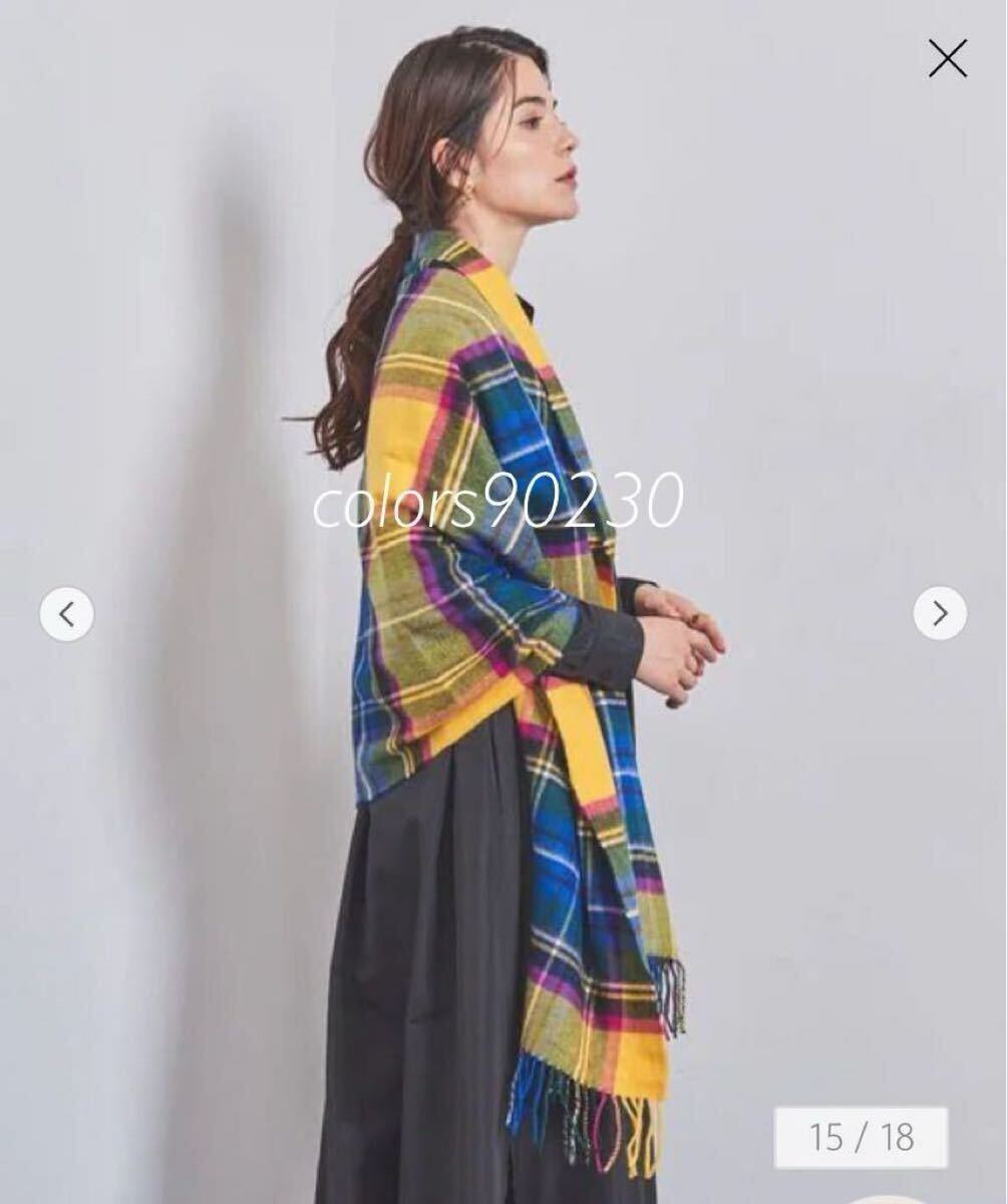 廃盤希少 UA別注 未使用 ジョンストンズ カシミア ストール イエロー