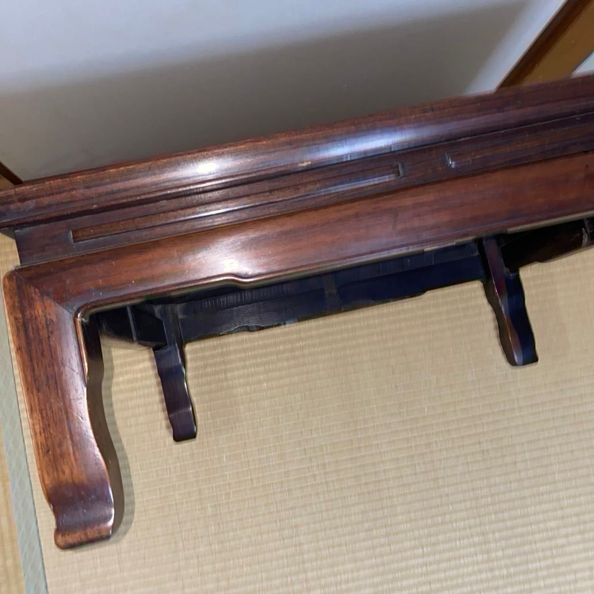 紫檀】【ヴィンテージ】正方形 座卓 テーブル 骨董品 ビンテージ 昭和