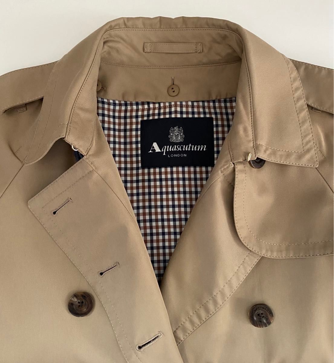 Aquascutum アクアスキュータム トレンチコート ライナー（青）付 M