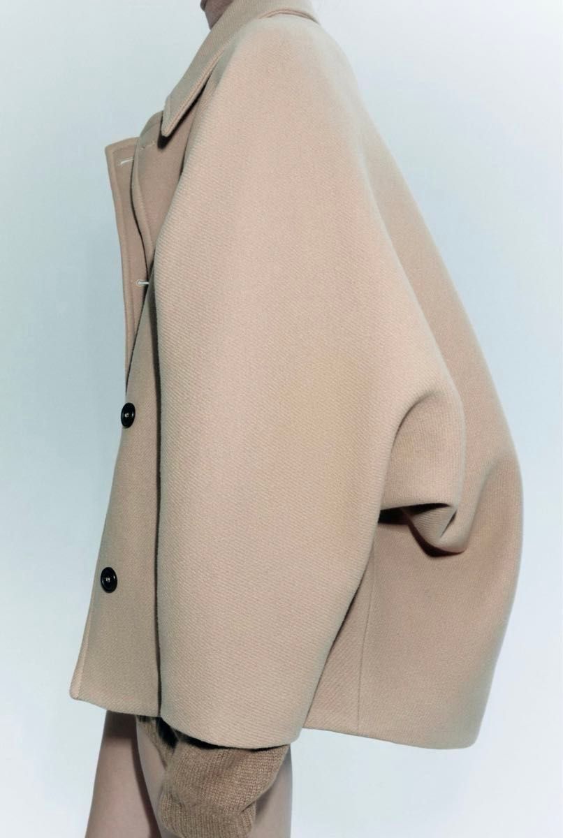 xxxs-xxs】ウール オーバーサイズショートコート【ZARA】｜Yahoo