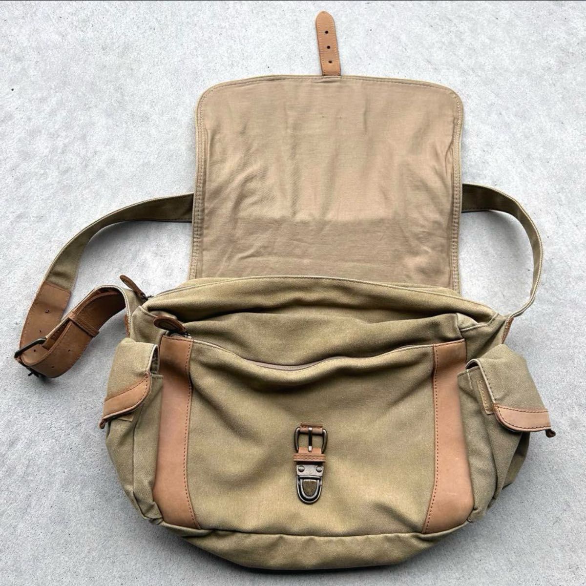 80s vintage L L Bean エルエルビーン メッセンジャーバッグ ワン