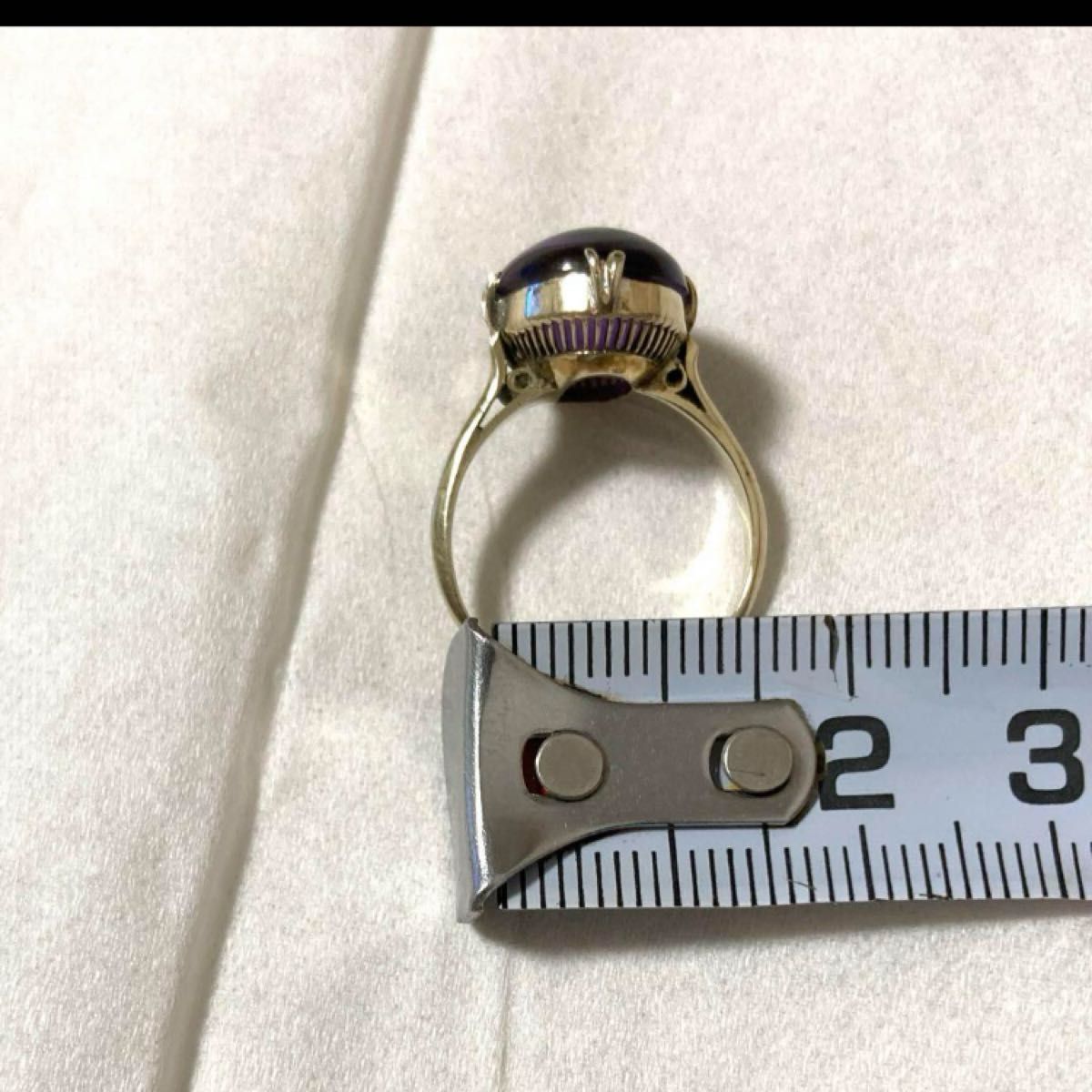K14 WGアメジストリング 昭和レトロ千本透かしリング｜Yahoo!フリマ