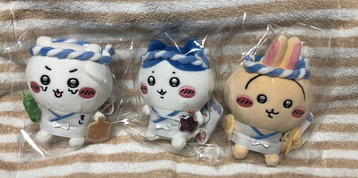 ちいかわ寿司 お座りミニぬいぐるみ ちいかわ ハチワレ うさぎ 3点