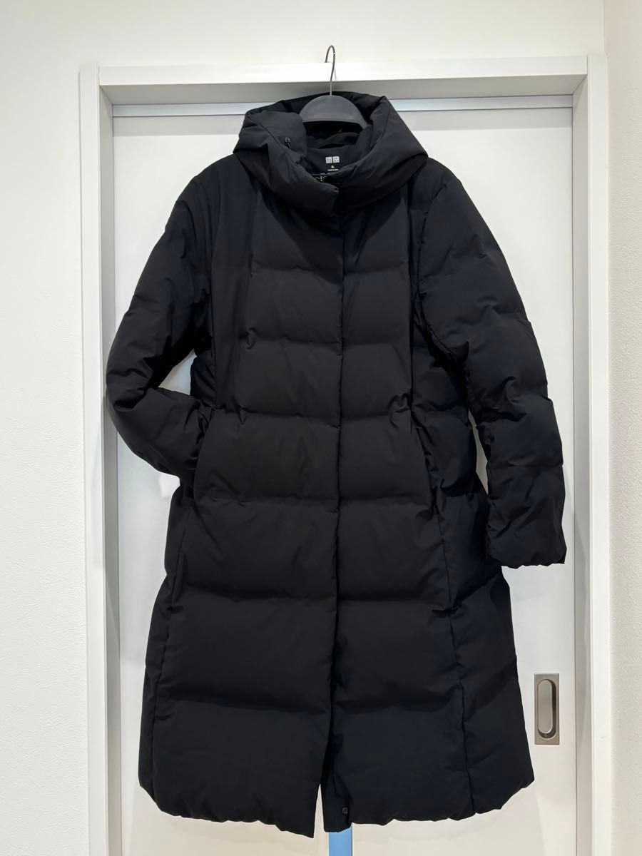 ユニクロ シームレスダウンコート ロング UNIQLO ユニクロ 黒 ブラック