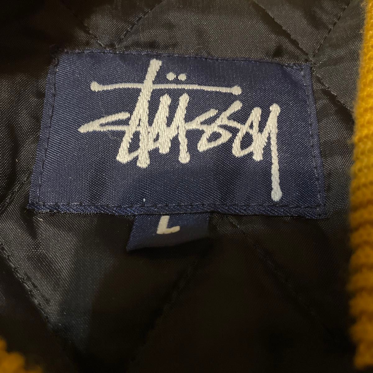 激レア アーカイブ『STUSSY』98年USA製 紺タグ「BIG4」袖レザー