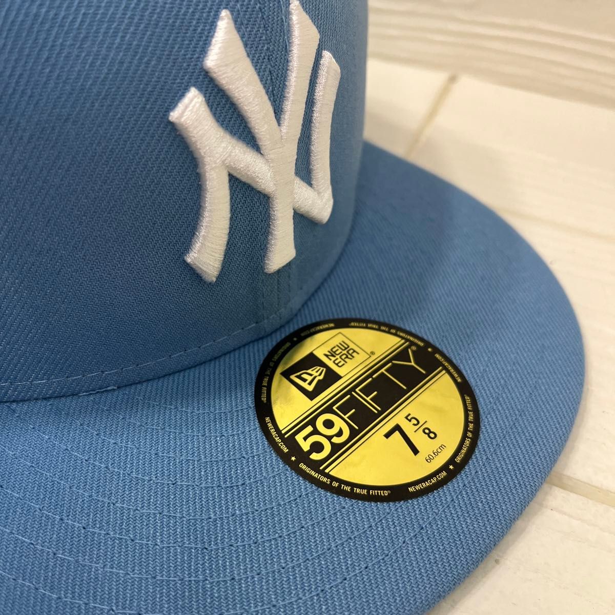 New Era 59FIFTY ニューヨークヤンキースキャップ 水色 7 1/4｜Yahoo