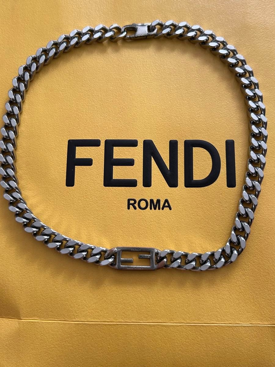 FENDI バゲットネックレス シルバー フェンディ 喜平｜Yahoo!フリマ