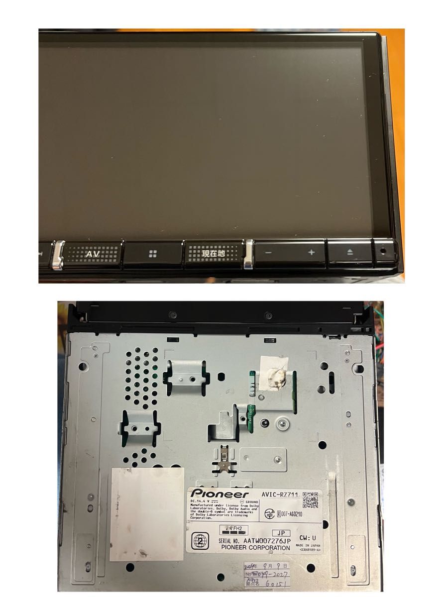 AVIC-RZ711【付属品新品】Carrozzeriaカロッツェリア楽ナビPioneer
