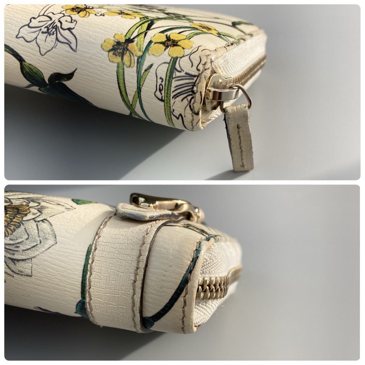 GUCCI グッチ 長財布 ラウンドファスナー フローラ 花柄 レディース