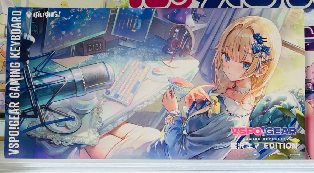 新品】 ぶいすぽっ GEAR ゲーミングキーボード 藍沢エマ Edition ぶ