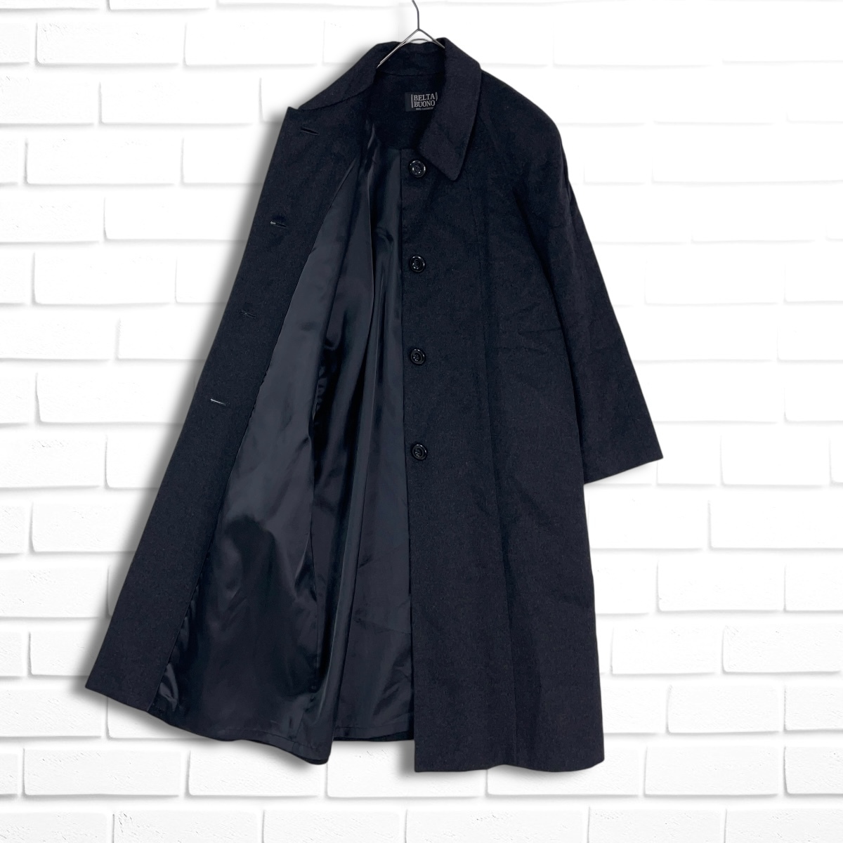 美品 カシミヤ 100% BELTA BUONO ベルタボーノ シルクバード ステン