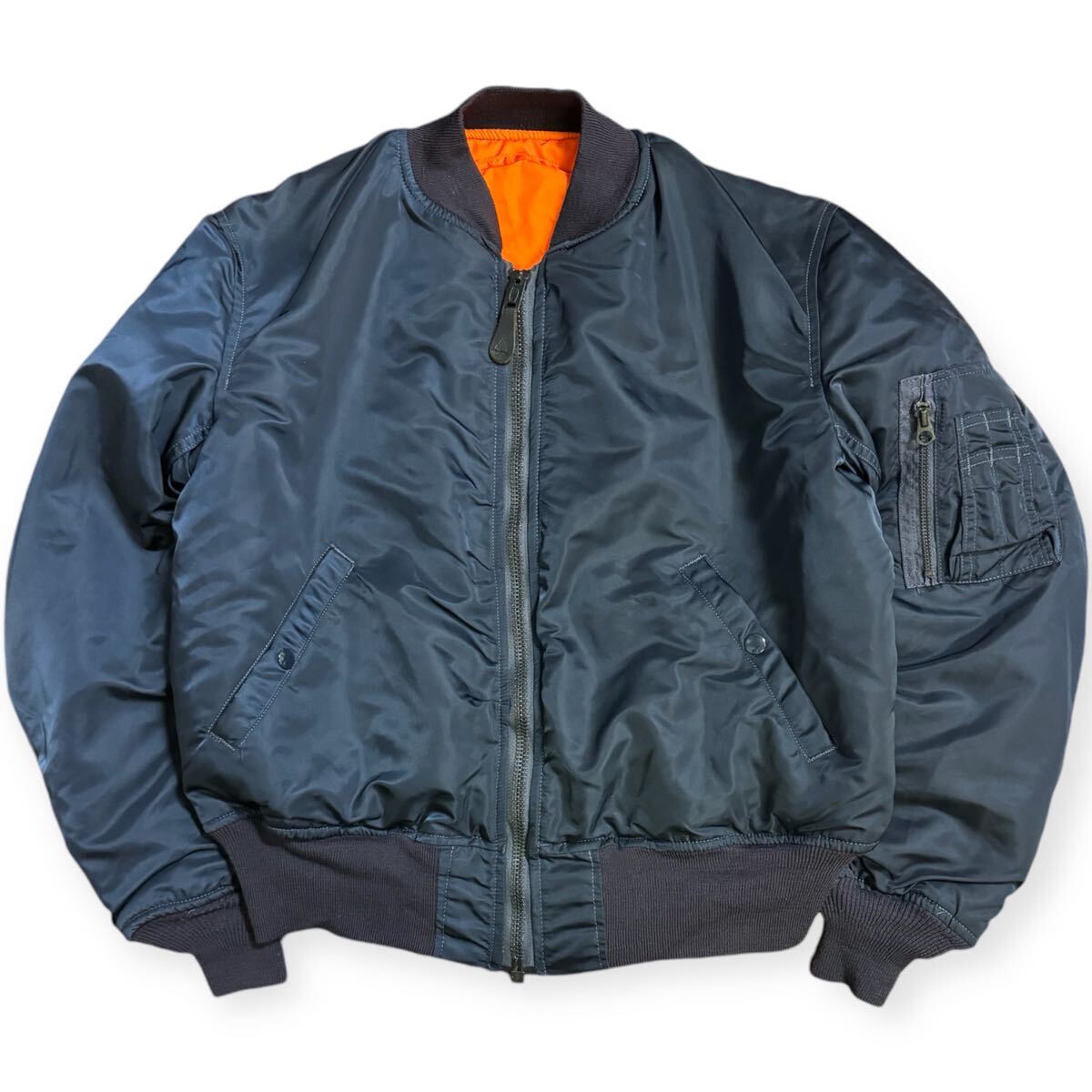 稀少 美品 ALPHA INDUSTRIES 90s 復刻 68モデル USA製 中綿 MA-1