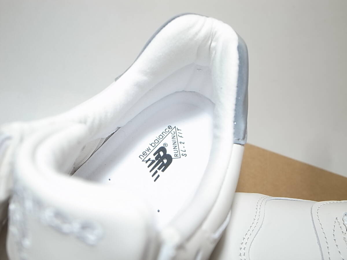 NEW BALANCE UK製 M576WWL 26 5cm US8 5新品オールレザー白ホワイト
