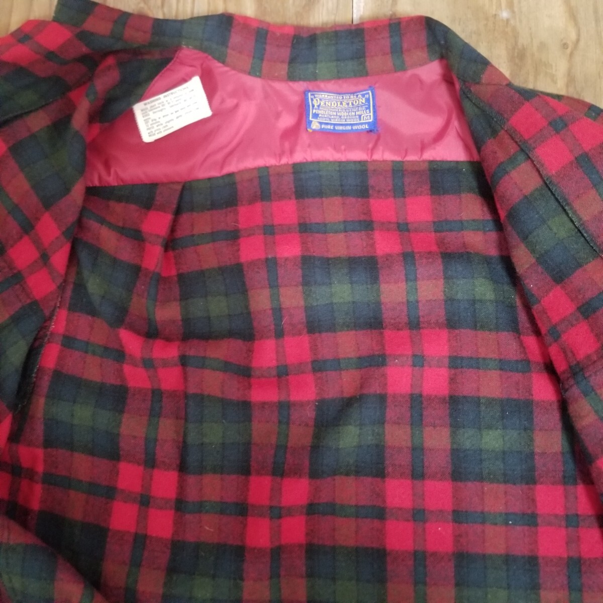 1950s PENDLETON WOOL CHECK SHIRT 1950年代 ペンドルトン オンブレ