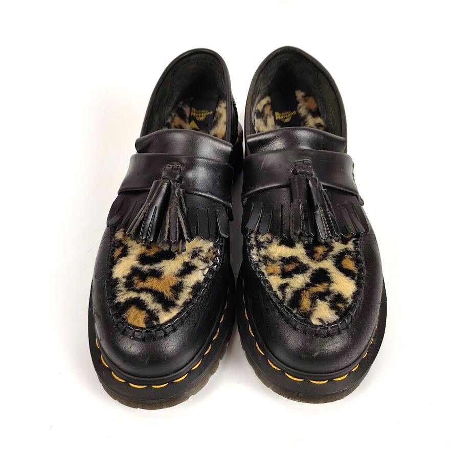 Dr Martens ドクターマーチン レオパード タッセル ローファー UK5 (24
