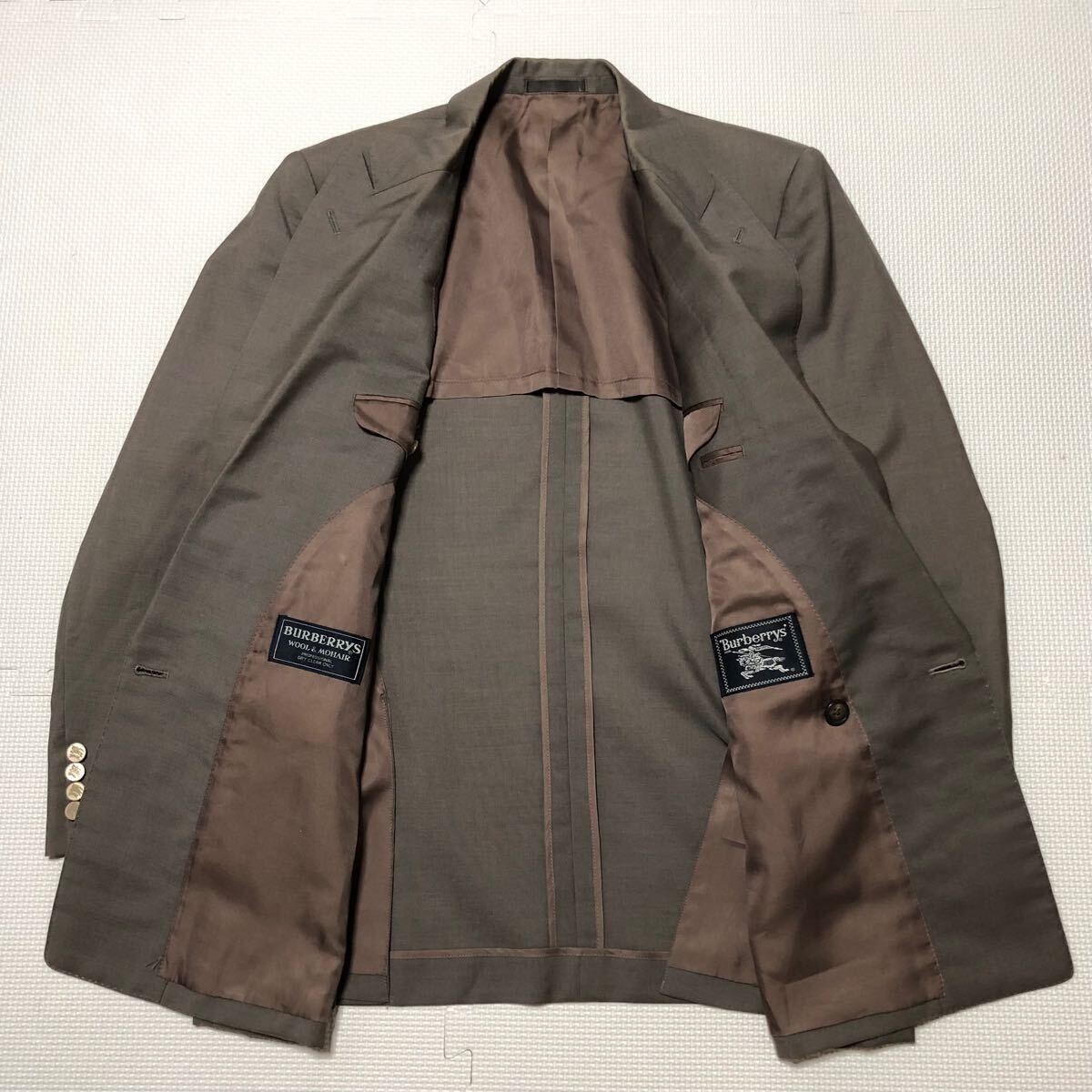 美品 ウール&モヘア Burberrys バーバリー ダブルジャケット