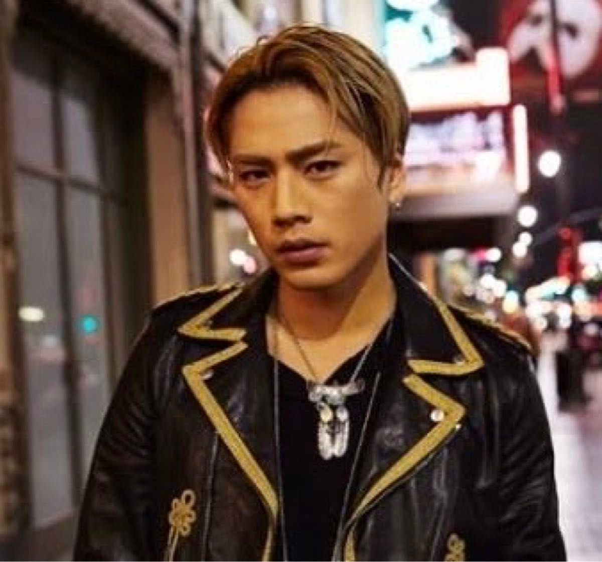 登坂広臣さん着用 15SS サンローランパリ ダブルレザーライダース 44