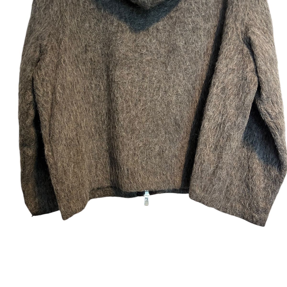 OUR LEGACY FULL ZIP HOOD GREY MOHAIR /アワーレガシー 23AW 48