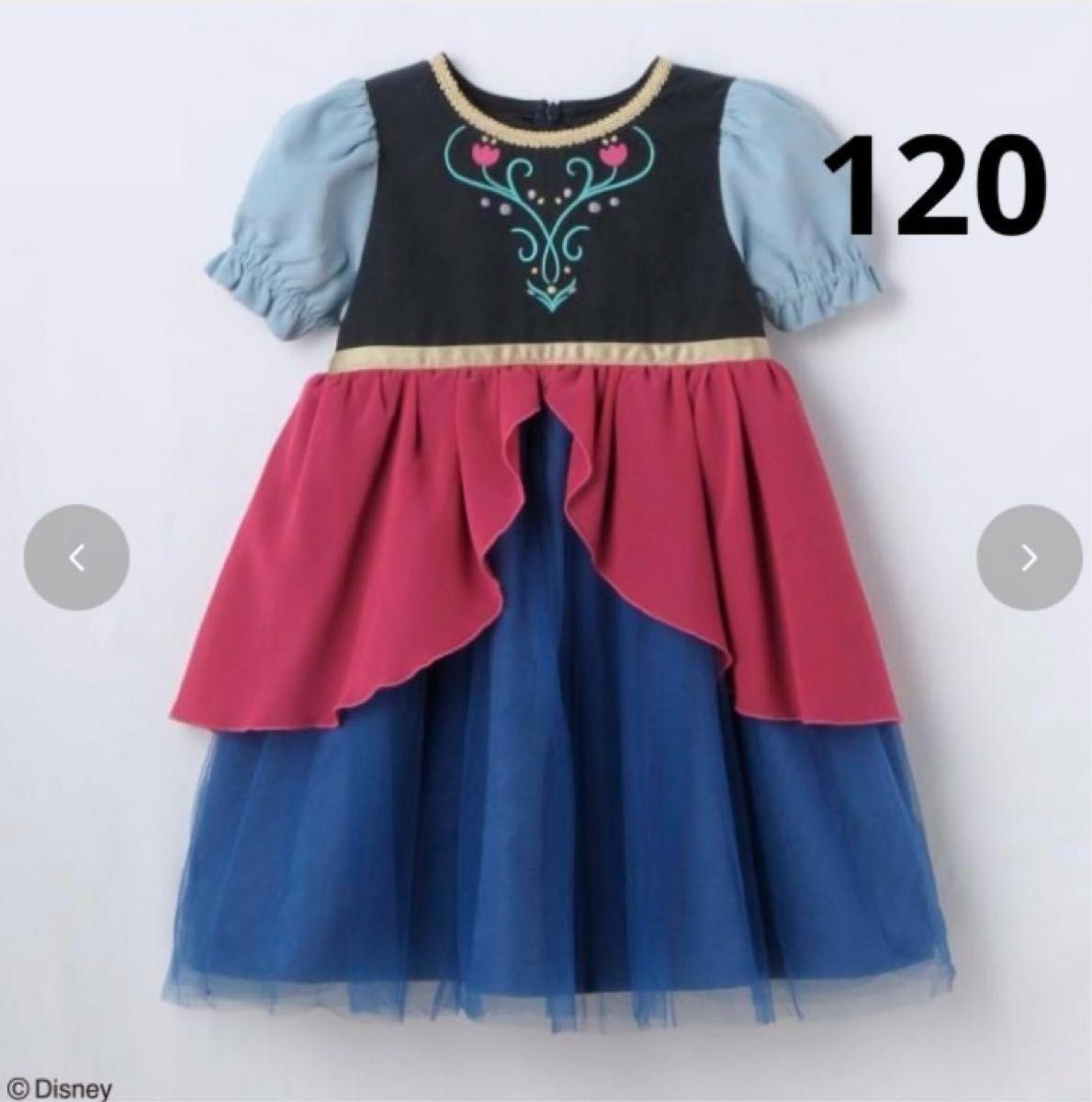 新品タグ付 バースデイ アナ ワンピース 120 cottoli アナ雪 ドレス
