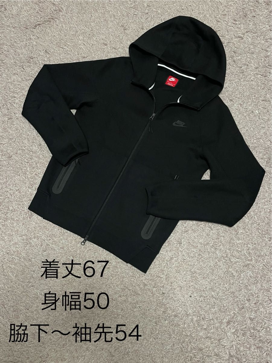 メンズ テックフリース ブラック セットアップ ナイキ 赤タグ 上M 下S