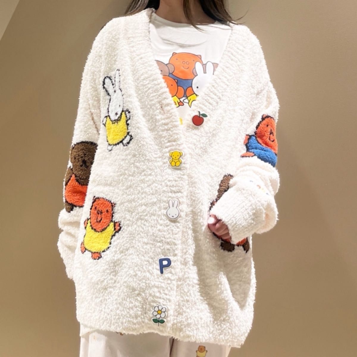 新品 ジェラートピケ ミッフィーカーディガン L｜Yahoo!フリマ（旧