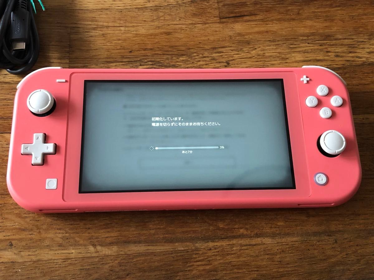 Nintendo Switch Lite 本体 コーラル 箱&ACアダプター付き 動作品 HDH