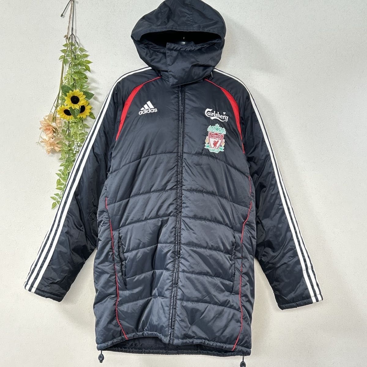 c2355】adidas アディダス リバプール FC ベンチコート 中綿