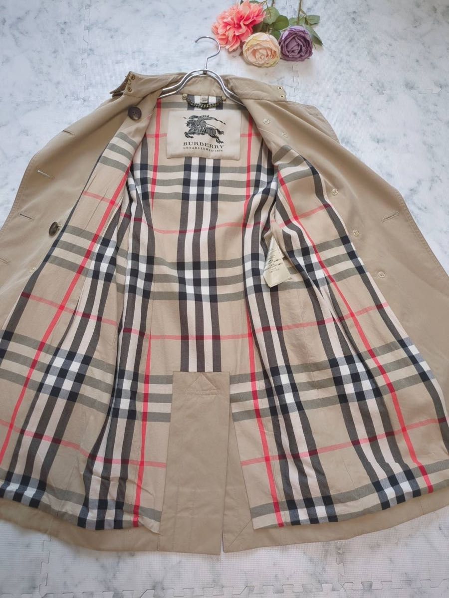 BURBERRY バーバリー 金ボタン トレンチコート ノバチェック｜Yahoo