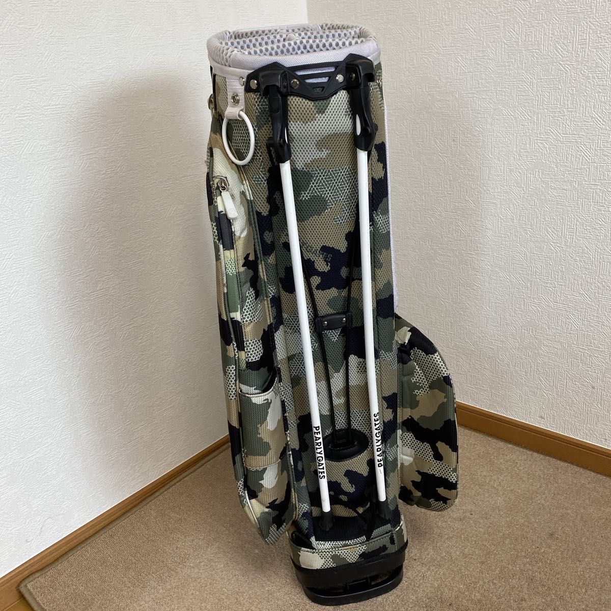 限定色 【美品 】パーリーゲイツ カモフラ ゴルフ キャディバッグ 9 0