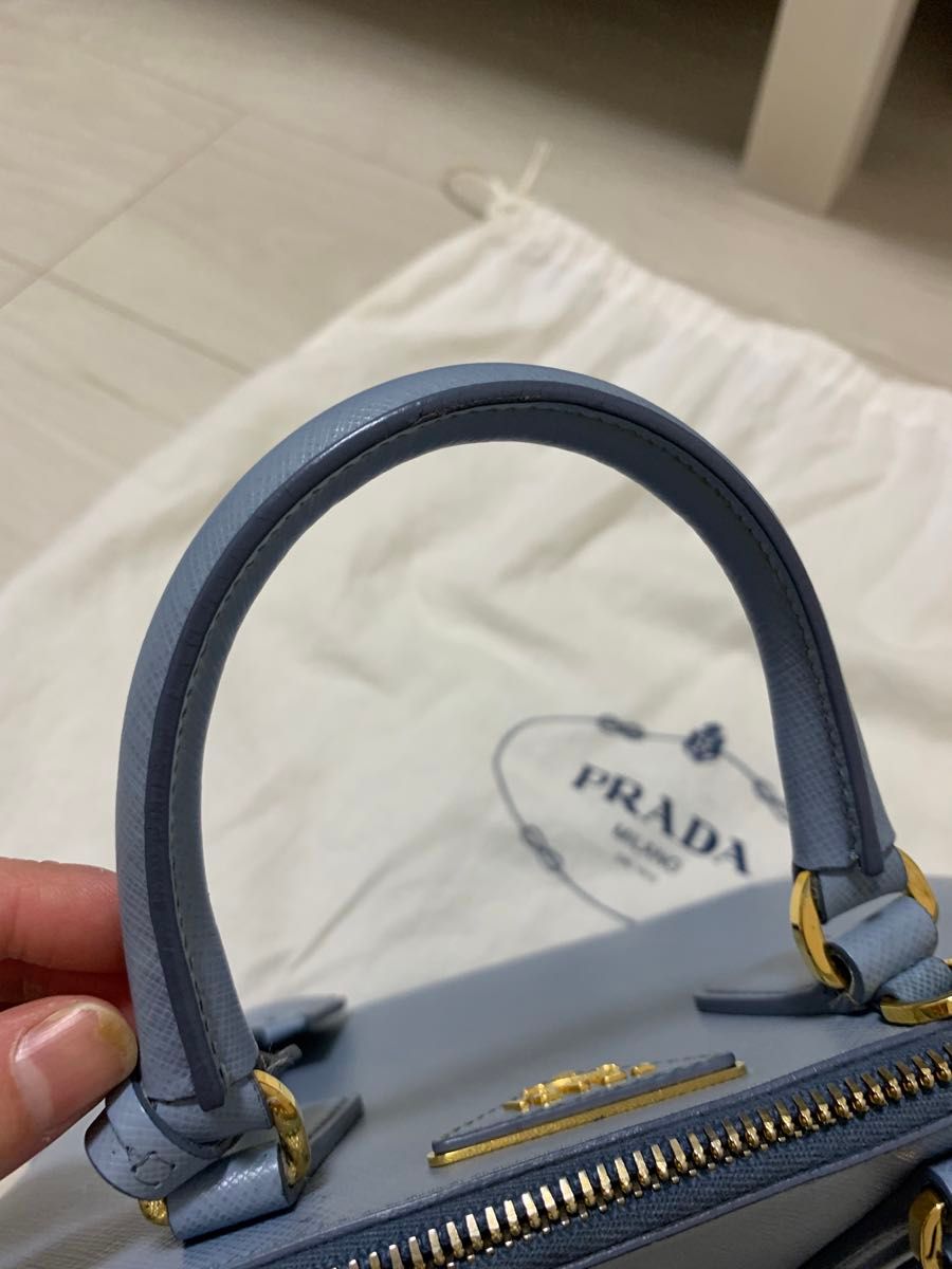 PRADA SAFFIANO LUX プラダ ライト ブルー サフィアーノバッグ ASTRALE