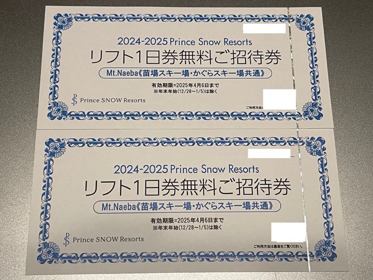 2024-2025 Mt.Naeba 苗場・かぐらスキー場 リフト券 【公式通販】