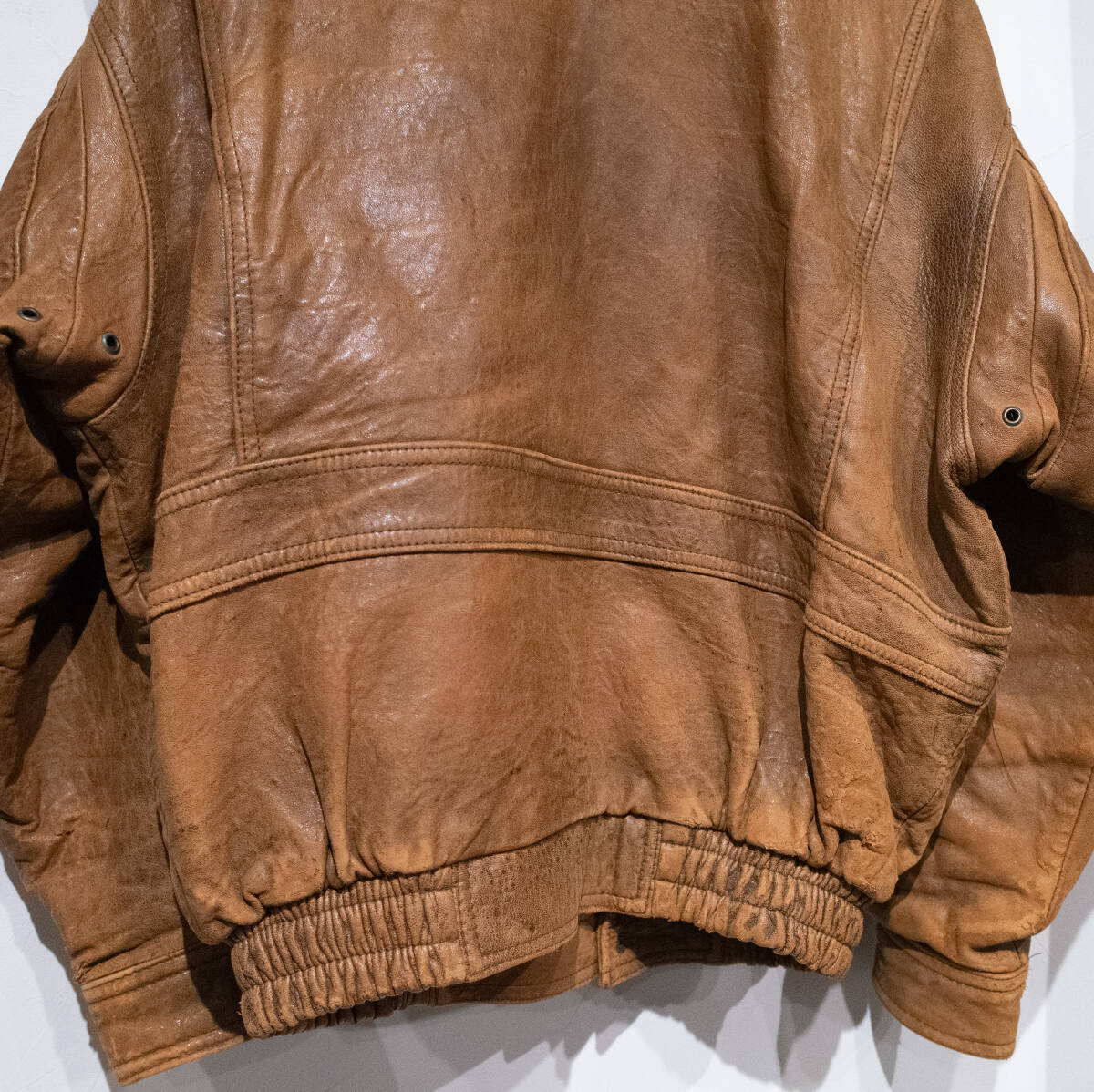 40 L / 90s UNKNOWN TYPE G-1 B フライトジャケット 革ジャン レザー