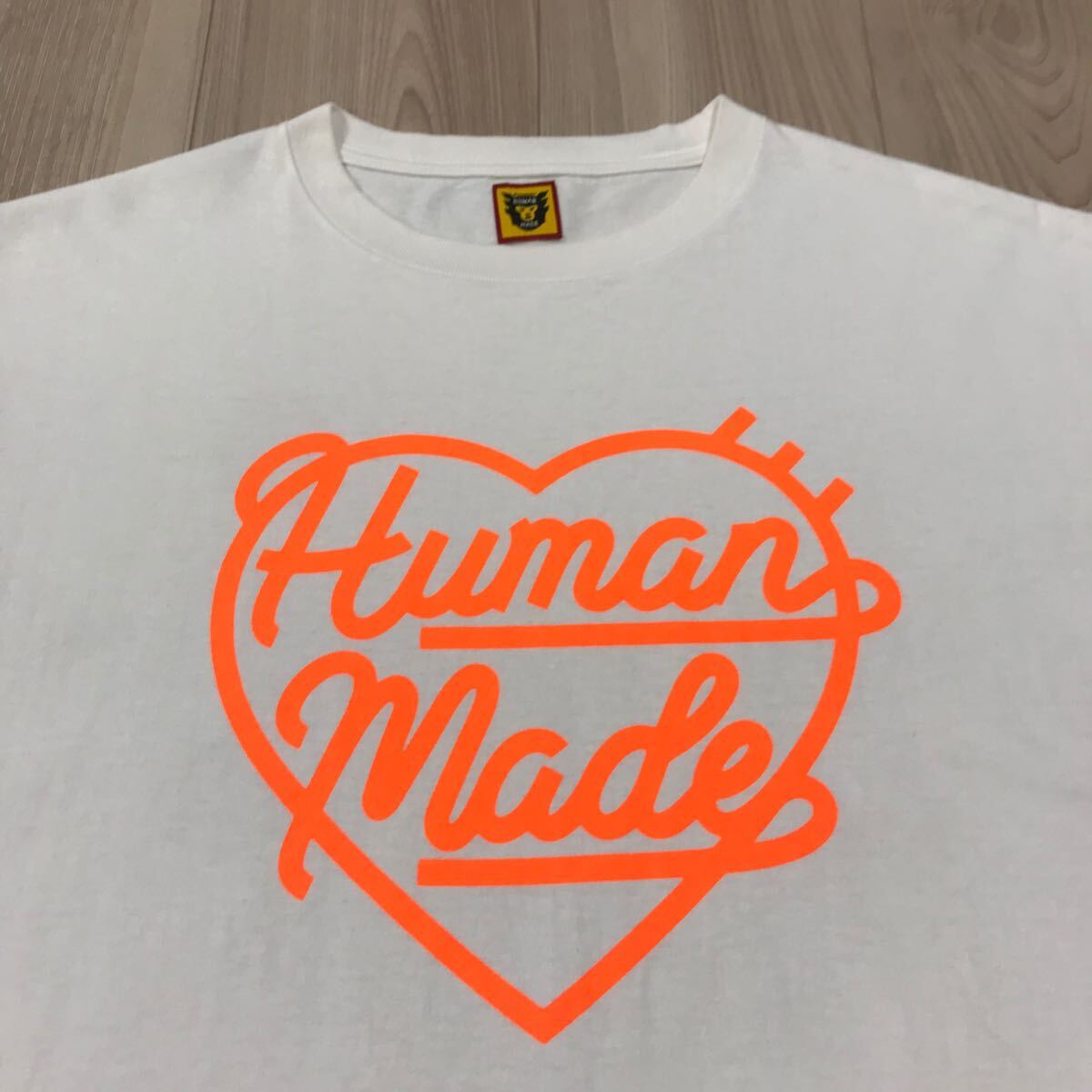 HUMAN MADE LONG SLEEVE LARGE HEART GRAPHIC Tee BIG WHITE NIGO T