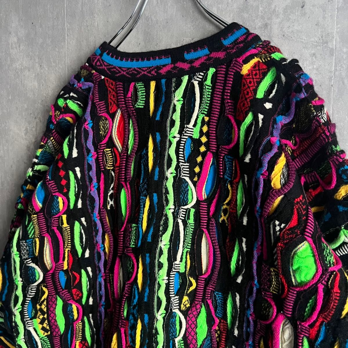 激レア】COOGI クージー 3Dニット ウール マルチカラー 1点物