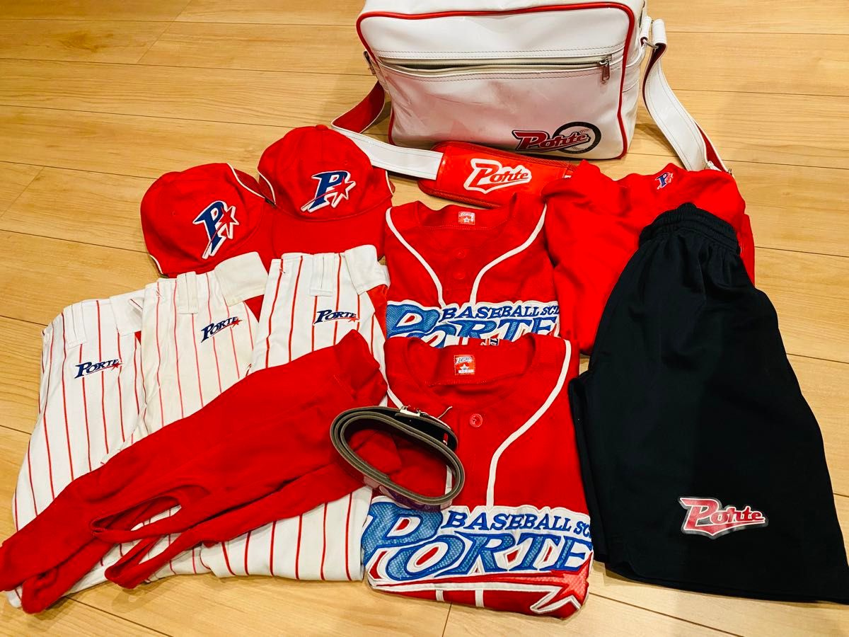 野球 BASEBALL PORTEユニフォームセット バッグ有 BASEBALL PORTE