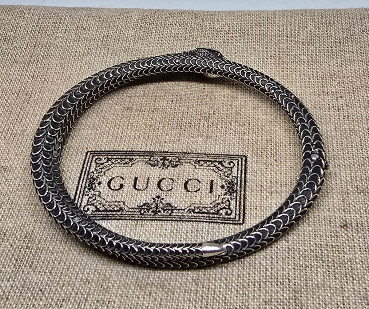 超レア廃盤美品】GUCCI スネーク モチーフ ブレスレット ガーデン