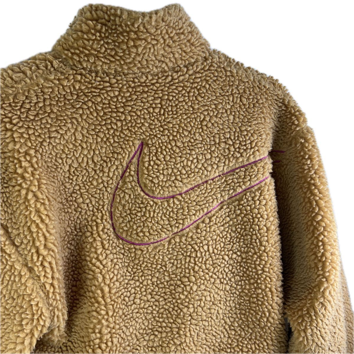 NIKE ナイキ ボアジャケット ボアブルゾン アウター ロゴ刺繍