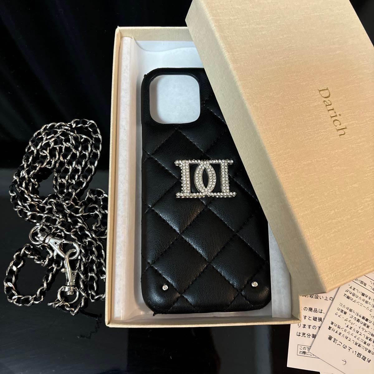 ダーリッチ Darich スマホケース iPhoneケース ブラック 黒 iPhone12