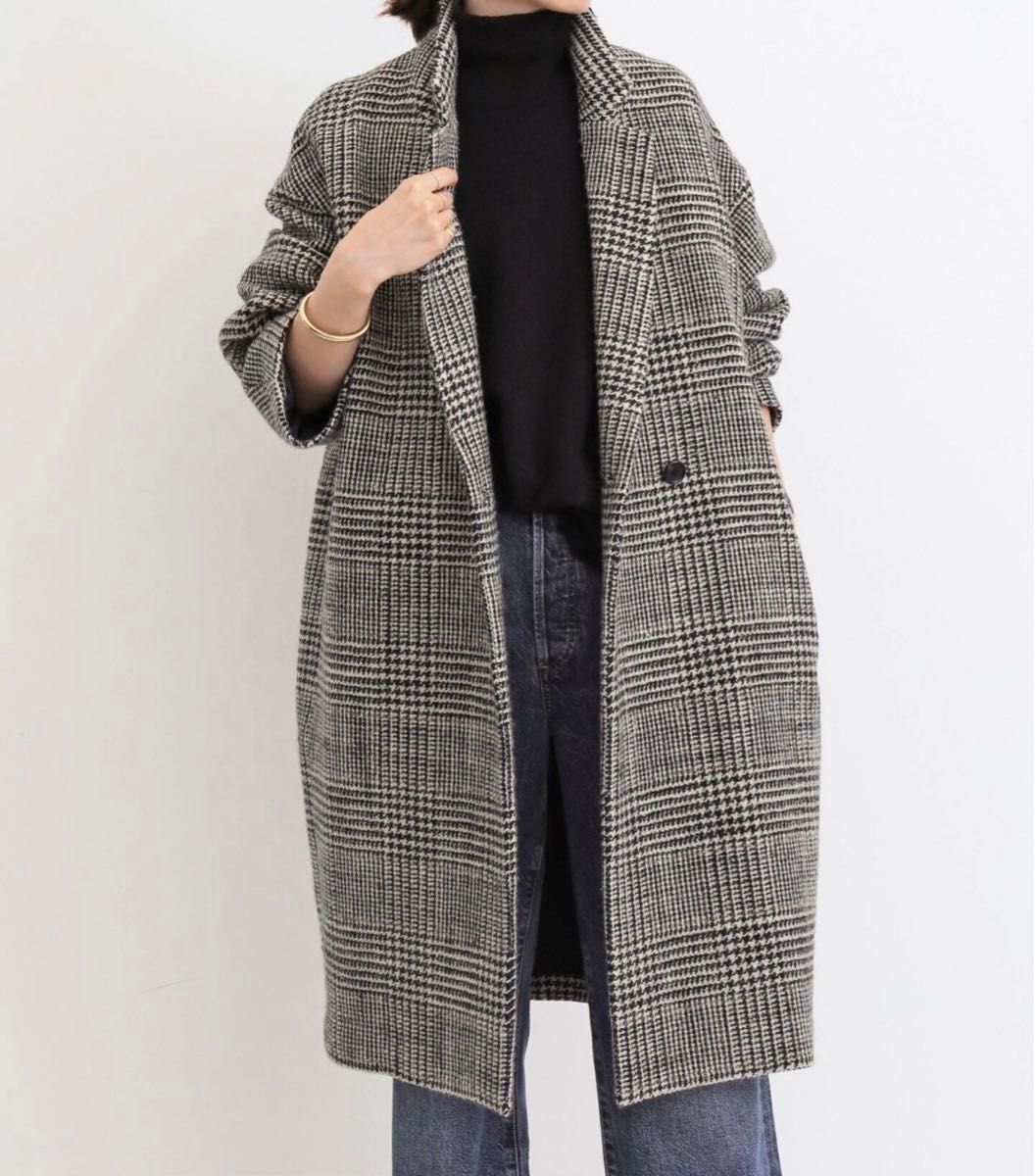 新品 LISIERE CHECK W COAT L'Appartement アパルトモン コート｜Yahoo