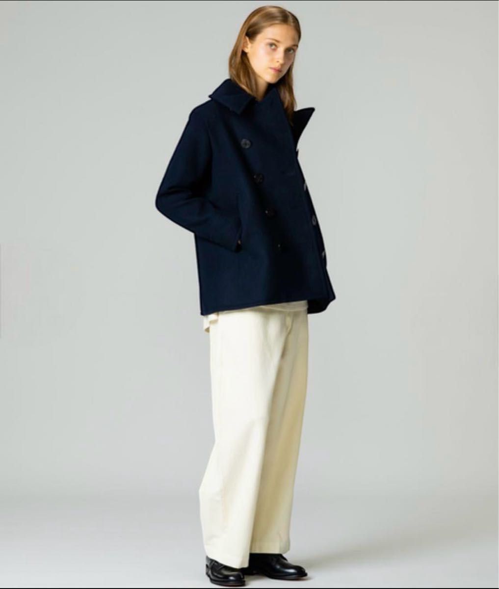 美品】orcival オーシバル ダブル ピーコート ウールコート ネイビー M