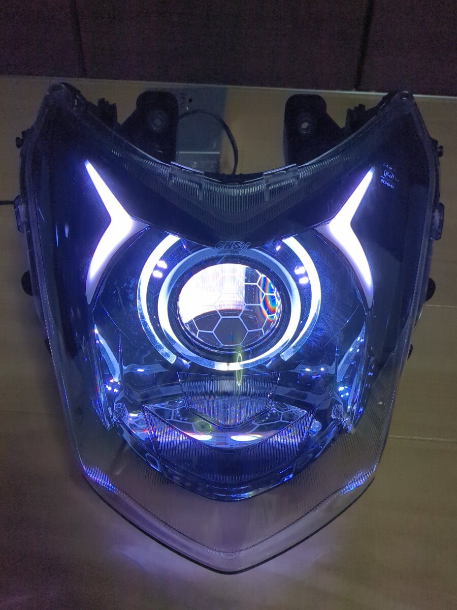 LED シグナスX 4型 デビルアイ 社外ヘッドライト プロジェクター