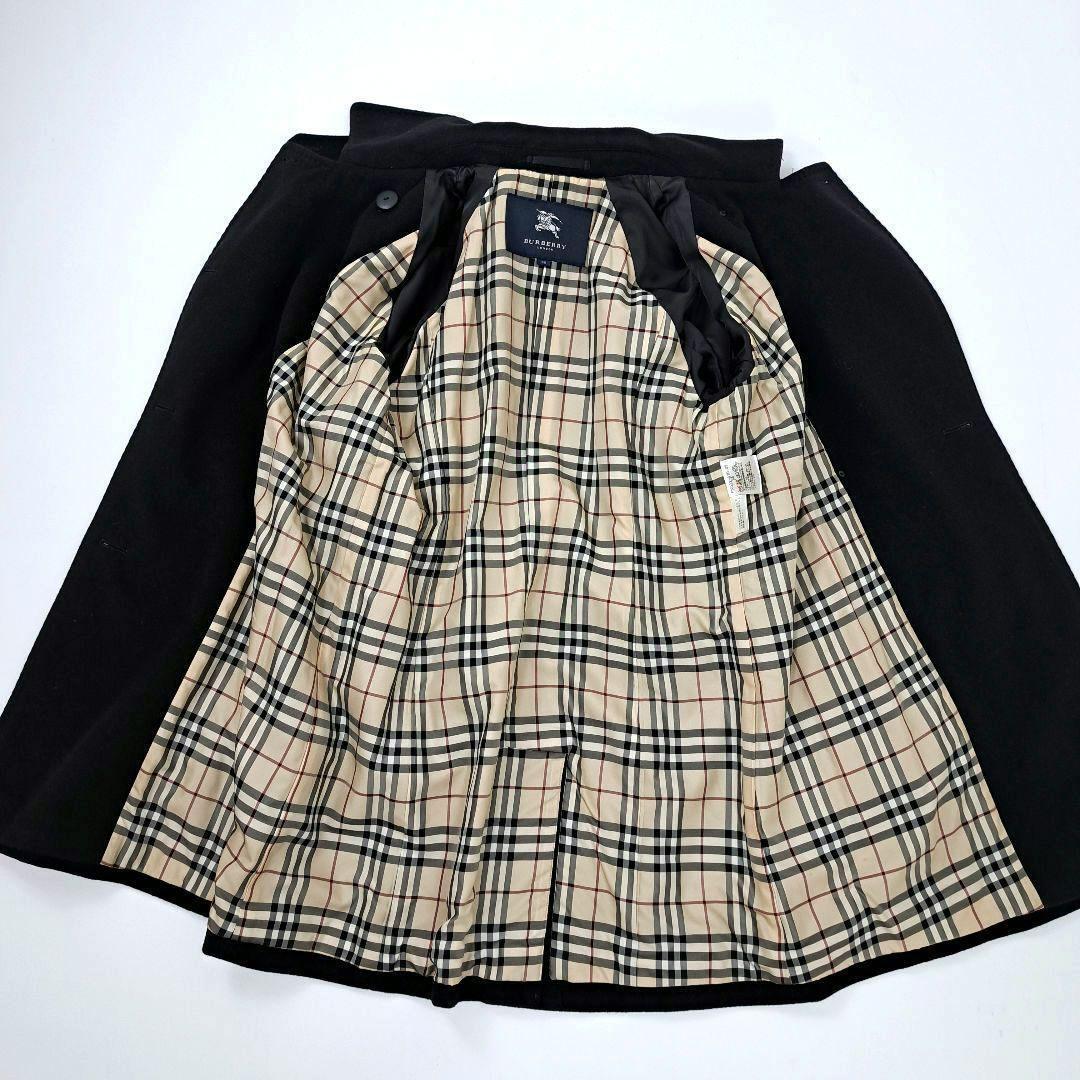 美品 BURBERRY LONDON バーバリーロンドン アンゴラ混 ベルト コート