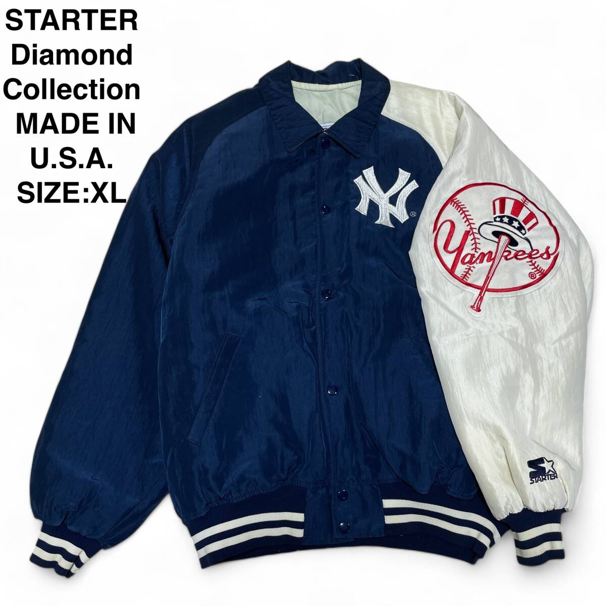 USA製 STARTER スターター ニューヨークヤンキース ナイロンスタジャン