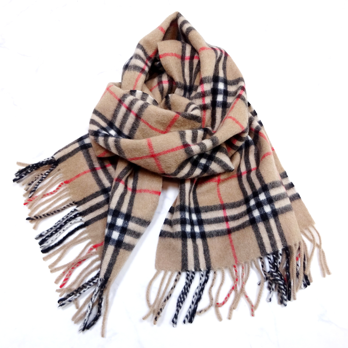 Burberry's バーバリー 英国製 カシミヤ100％マフラー Burberrys