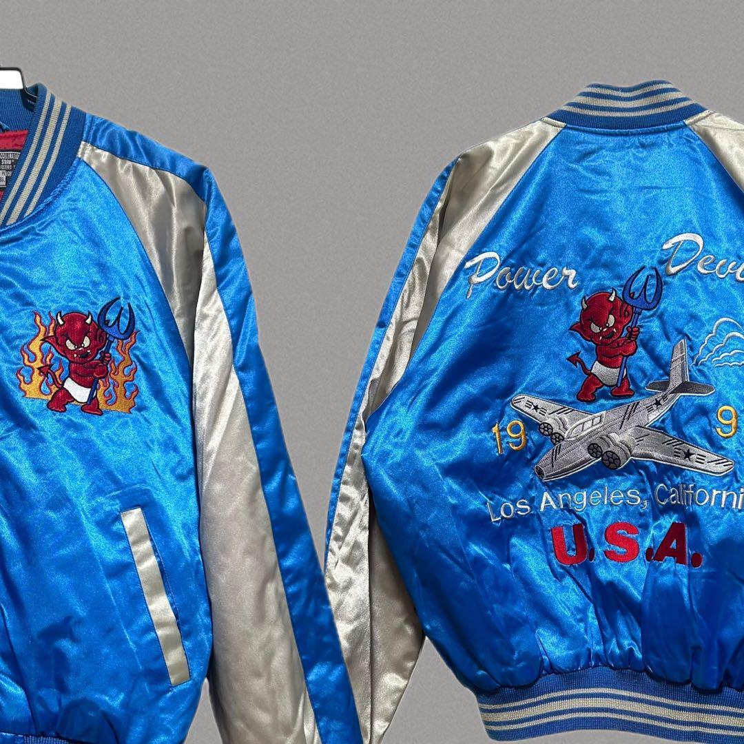 90s JUNGLE STORM ジャングルストーム レッドデビル スカジャン｜Yahoo
