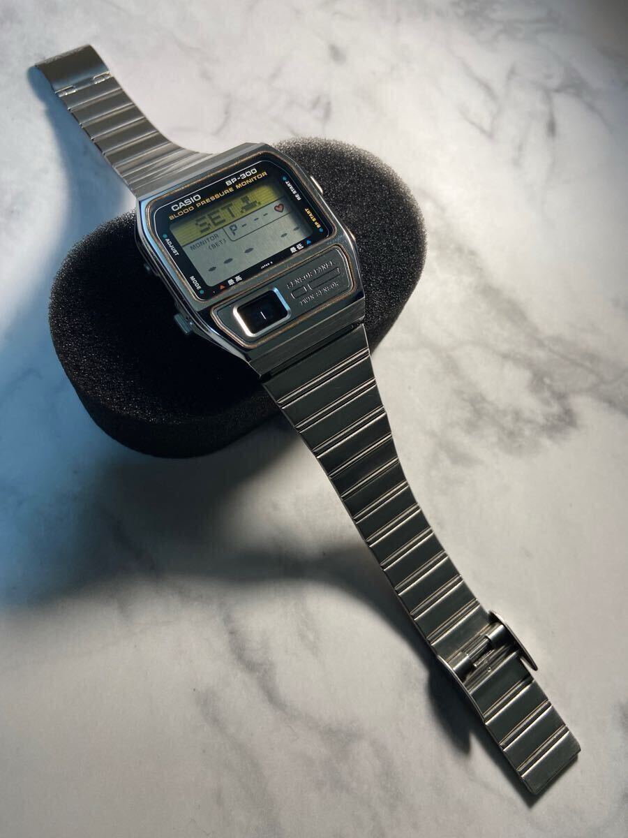 美品 90's rare CASIO BP-300 BLOOD PRESSURE MONITOR 新品電池 血圧