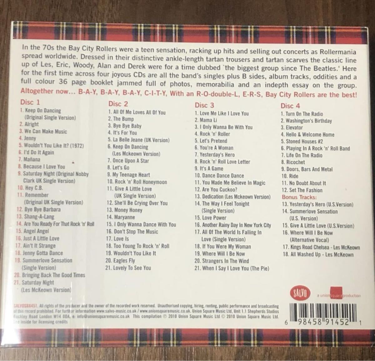4CD ベイ・シティ・ローラーズ/Rollermania-ANTHOLOGY｜Yahoo!フリマ